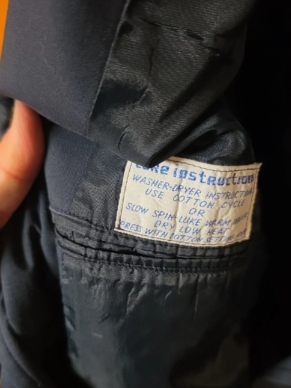 Vintage Brooks Brothers Blue Men's Suit with Notch Lapel
